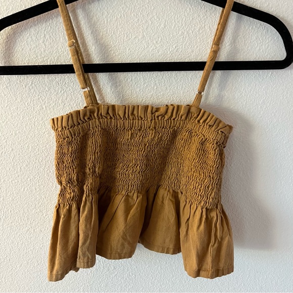 Nastygal Tan Crop Top (XS) - Picture 2 of 3